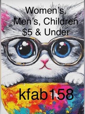 Women’s, Men, & Children $5.00 and Under.